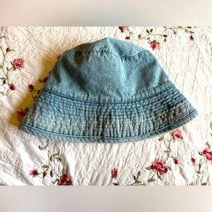 Casual Blue Denim Bucket Hat